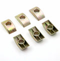 Galvanized Furniture  Connector Insert Hardware Half Moon Shape Round Nut Half  Nuts