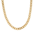 European and American Ins Cold Wind Fashion Personality Thick Wide Chain Titanium Steel Gold Necklace Clavicle Chain Collar