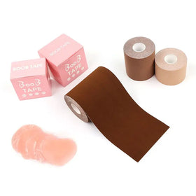 Breathable Chest Support DIY Large Breasts Size Boob Bra Accessories Adhesive Invisible Breast Lift Boob Tape with Nipple Cover