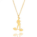Stainless Steel 18K Gold Plated Geometric Choker Sport Weightlifting Necklace Jewelry for Wedding & Anniversary Gift