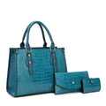2024 New Yaojiang Taizhou Wholesale PU Luxury 3pcs Handbags Ladies Tote Bag Wallet Handbag Set