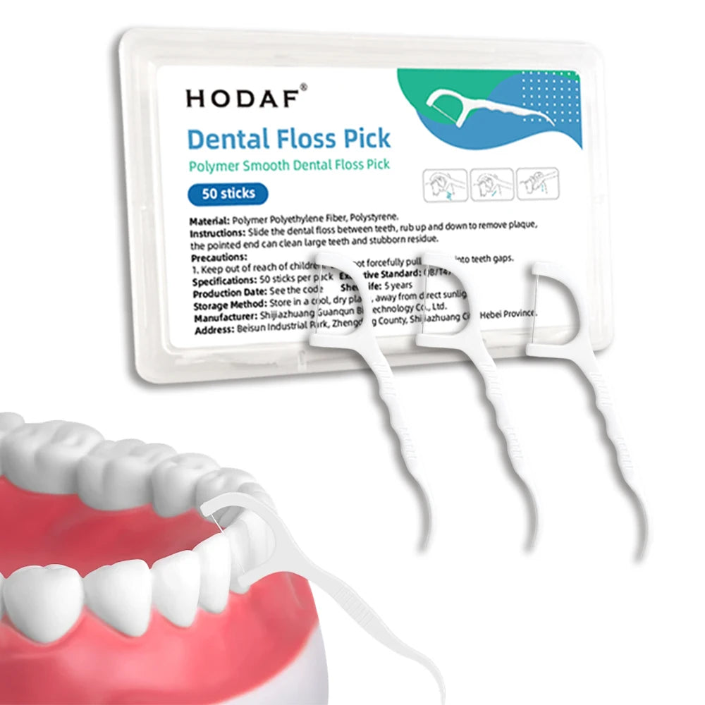New Products Polymer Dental Floss Pick Smooth Teeth Cleaning Flosser  Bulk Wholesale Oral Care Interdental Brush Alternative