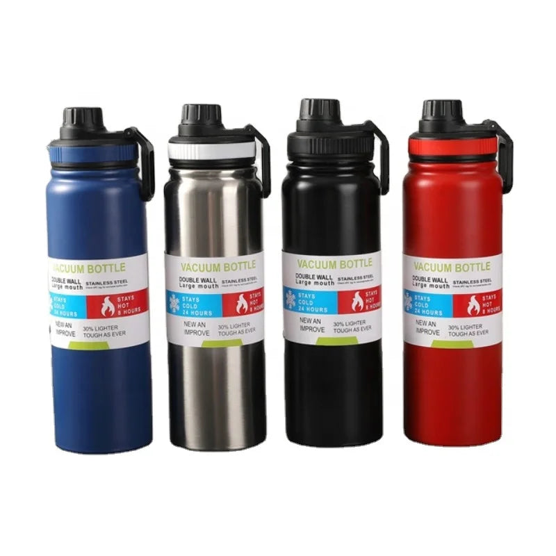 Insulated Sport Thermos Bottle Large-capacity Stainless Steel Water Bottle Travel Cup Double Wall Vacuum Flask Thermal Mug