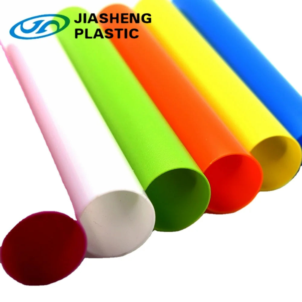 JIASHENG Building Material Colorful Anti-UV PC Rigid Hose Plastic Profile Tubing 5-Year Warranty for Construction Hotel