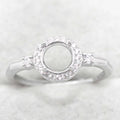 Sterling Silver 5mm/6mm/8mm Semi Mount Ring Frame Empty Blank Support Claws Setting S925 Base Without Center Stone for Inlay DIY