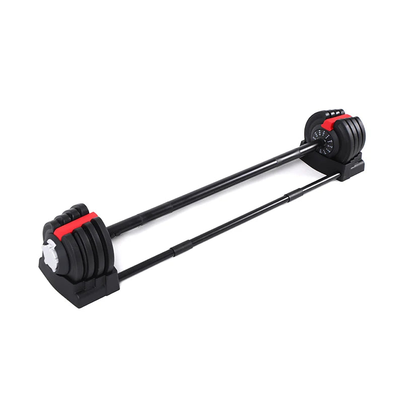 Family Gym Exercises Arm Muscle Weight Adjustable 10kg-20kg Steel Weight Lifting Fitness Barbell Set Unisex