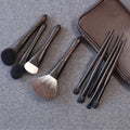 Top Quality Animal Hair Vegan fox Hair Luxury Make up Brush Ebony Handle Foundation Private Private Label Makeup Brush Set