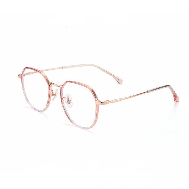 New Custom Logo Cheap Metal Hinge Silicone Nose Pad TR90 Gafas Optical Frames UV400 Anti Blue Light High Quality Diamond Glasses