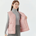 2025 New Lightweight Cotton Casual Vest Women's Autumn/Winter O-Neck Plus Size Shoulder Vest Windproof Breathable