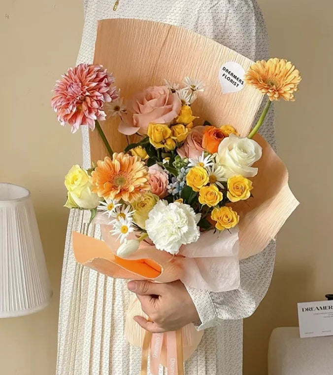 Factory Direct Sale Latest Hot-Selling Flower Wrapping Paper for Florist Bouquet Packaging.