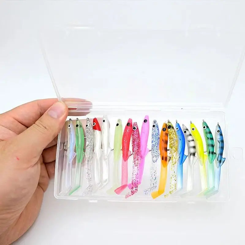 Newbility Weihai 6cm 1.6g Soft Plastic Lure Slow  Pitch Jig Head Soft Worm Bait Lures