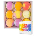 Customized Packaging Bubble Organic Bath for Bomb for Kids Vegan Rainbow Color Luxury Bath Fizzies Gift Set