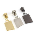 Meetee KY824 5# Alloy Automatic Zipper Slider Alloy Circle O-Ring Zip Pull Head for Sewing Garment Hardware & Bag Accessories