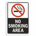 No Smoking Area Vintage Creative Outdoor Metal Sign Waterproof and Fade-Resistant Portrait Handicraft Hanging Wall Tin Sign