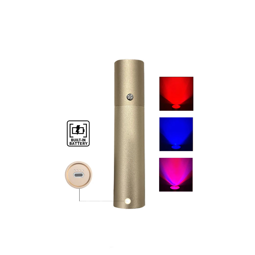 Portable Infrared LED Red Light Therapy Pen Built Battery for Skin Health Pain Reduction Blue Light Torch Beauty Personal Care