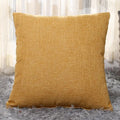 Modern Linen Square Throw Pillow Cover Woven Decorative Pillow for Home Sofa Bedroom or Car Decoration