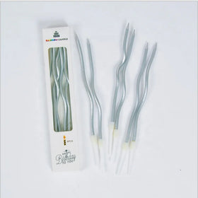 Spiral Candle Metallic Birthday Candle Wave Candle