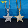 Ready to Ship 925 Sterling Silver Star Charm Hip Hop Diamond Iced Out VVS Moissanite Pendant