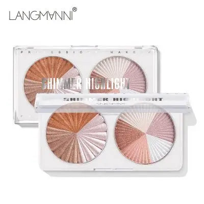 Face Shimmer Cream Highlight Blush Makeup Vegan Chemical Powder Blush Palette
