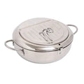 Cookware Potato Chip Round Thermometer Stainless Steel Deep Fryer Pot Kitchen Cookware Tempura Fryer Pot French Fries Pot