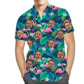 3D Digital Printed Summer Loose Casual Hawaiian Style Beach Men's Fashionable Short Sleeve Shirt Face All Over Print Shirts