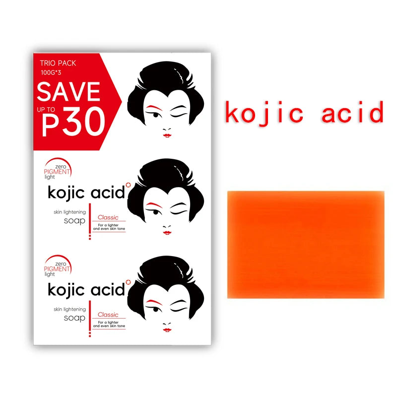 Handmade Herbal Papaya Bar Soap with Kojic Acid & Lemon Strawberry Honey for All Skin Types-Regular Size
