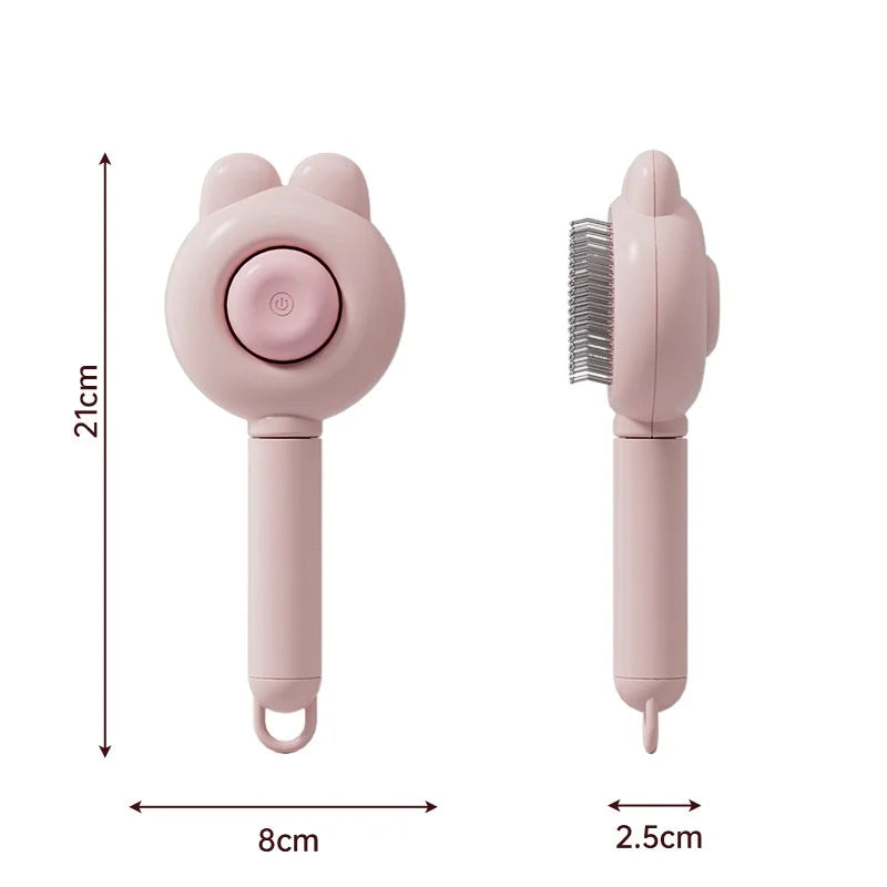 Special Rabbit Ear Pet-Specific Cleaning and Grooming Dematting Simple Style Animal Hair Comb for Cats