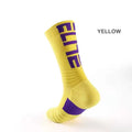 Logo Design Customized Cushion Thick Terry Non-slip Bottom Crew Calcetines Elite Sport Socks Men Basketball