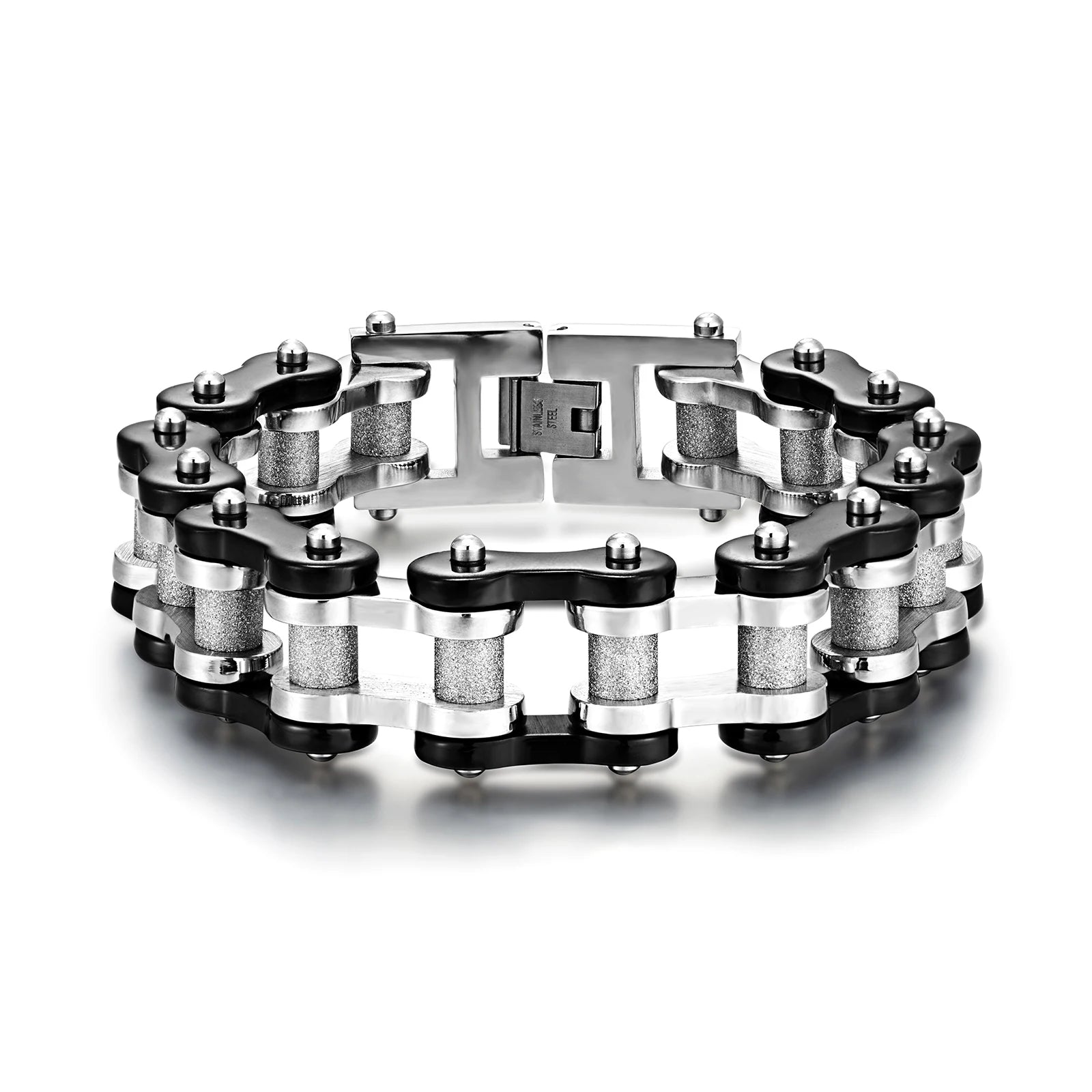 Fashion Men Bicycle Bracelet Jewelry Stainless Steel Rock Biker Link Chain Wristband Motorcycle Bangle Bracelet
