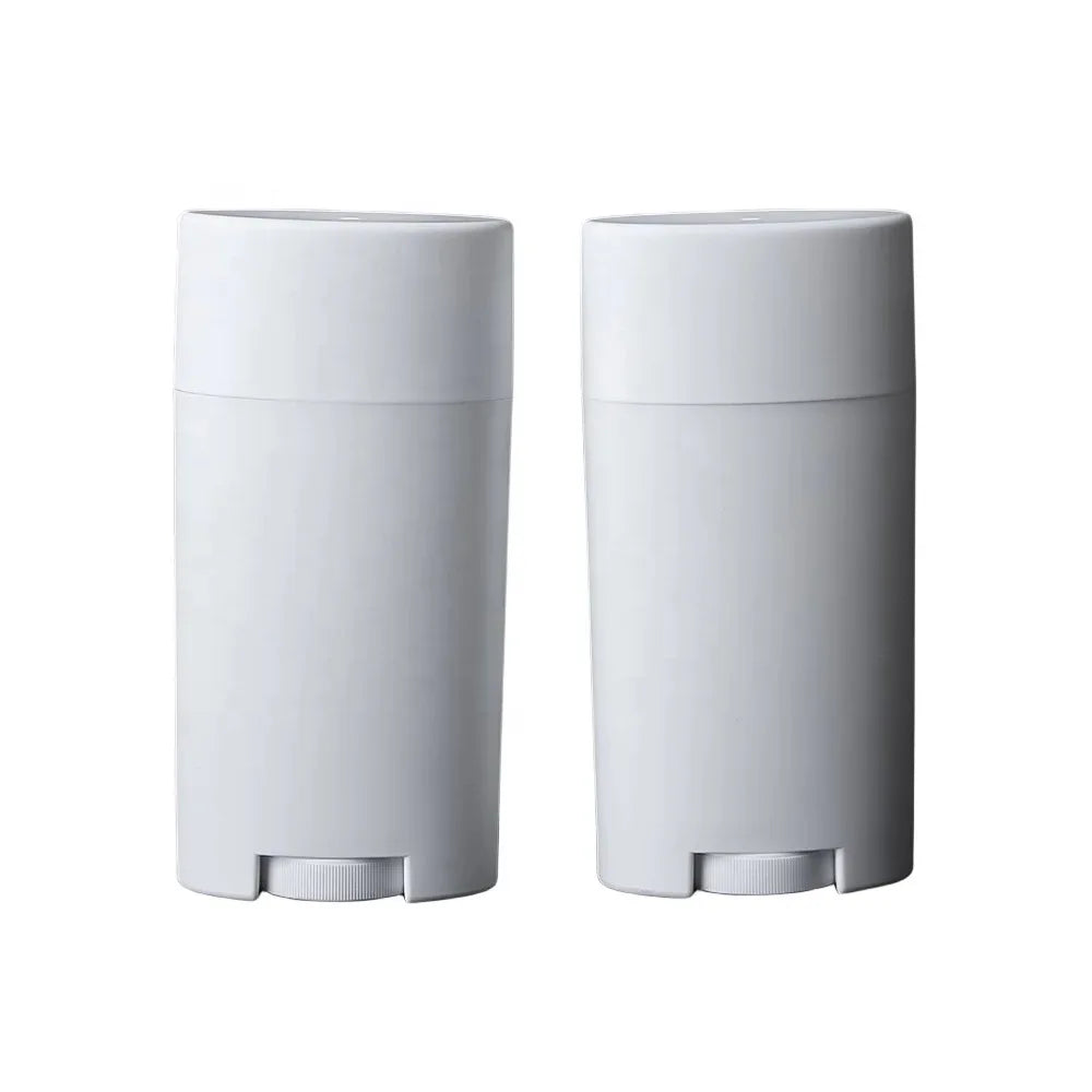 75g Empty White Oval Plastic Deodorant Sticks Bottle Mini Portable Deodorant Container