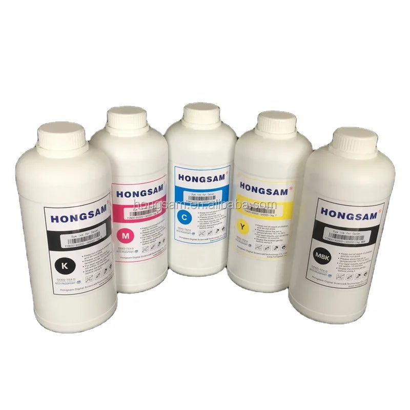 HONGSAM 500ml High Light Fastness Water Based Dye Ink for Canon Art Paper Photo Paper Digital Printing
