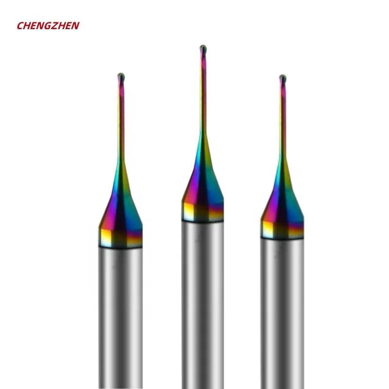 CHENGZHEN HRC55 2-Flute Long Neck Ball End Mill - High Precision â‰¤0.005mm AlTiN Coated CNC Tool RoHS Certified