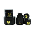 Empty UV Black Glass Jar Round Glass Container  Dark Violet Concentrate Glass Jars