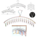 Modern Colorful Clothing Stainless Steel Hanger or Sock Drying Rack and Stainless Steel Sock Hanger and Clothes Hanger with Pegs