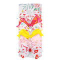 6pcs Per Card Hair Bow Sets 5 Inch Grosgrain Ribbon Hair Clips
