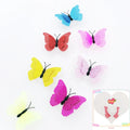 3D LED Butterfly Decoration Night Light Sticker Wall Light for Garden Lawn Backyard Party Festive Nursery Bedroom Living Room