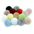 Factory 5cm Fake Fur Ball for Hair Clothes Accessory Faux Mink Fur Multi Colour Pompom With Elastic Band