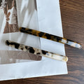 ZiTeng Acetate Material Spring Clip Thickened Tortoiseshell Temperament Hairpin Straight Hair Clip Hair Accessory