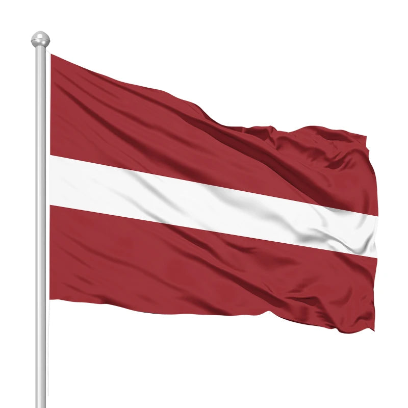 Custom Latvia Flag  3x5ft 100%polyester Latvia Flag Custom Digital Straight Spray Flag Latvia Flag