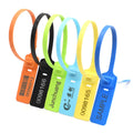 JCPS605 Adjustable Length Courier Services Plastic Strap Seal Sport Shoes Plastic Security Seals with logo and Number