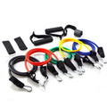 Factory 11 Piece Latex Resistance Bands Set 11 Pcs Fitness Pull Rope Exercise Tube Rubber Workout Equipment