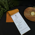 Custom Restaurant PU Leather Menu Folder High Quality Menu Holder Simple Menu Book Cover