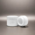 Luxury Cream Glass Jars with Plastic Cap 10g-120g Range Frosted White Finish for Cosmetic Eye Cream