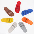 Hot Selling Custom Logo Men's Flip Flops Light Weight Thick Bottom Slides Anti-Slip Features for Winter