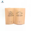 Zipper Seed Snack Candy Sugar Nuts Packet Food Packaging Ziplock Kraft Paper Bag Stand up Pouch for Coffee Tea Rice Packing