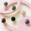 Hot Sale Hexangular Quartz Furniture Drawer Pull Natural Crystal Handle Cabinet Knobs