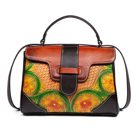 2025 Luxury Fashion Genuine Leather Tote Handbags for Women Customizable Messenger Bag with Zipper Closure Portable