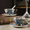 European Bone China Porcelain Ceramic Tea Cup and Saucer Set MegaBDM