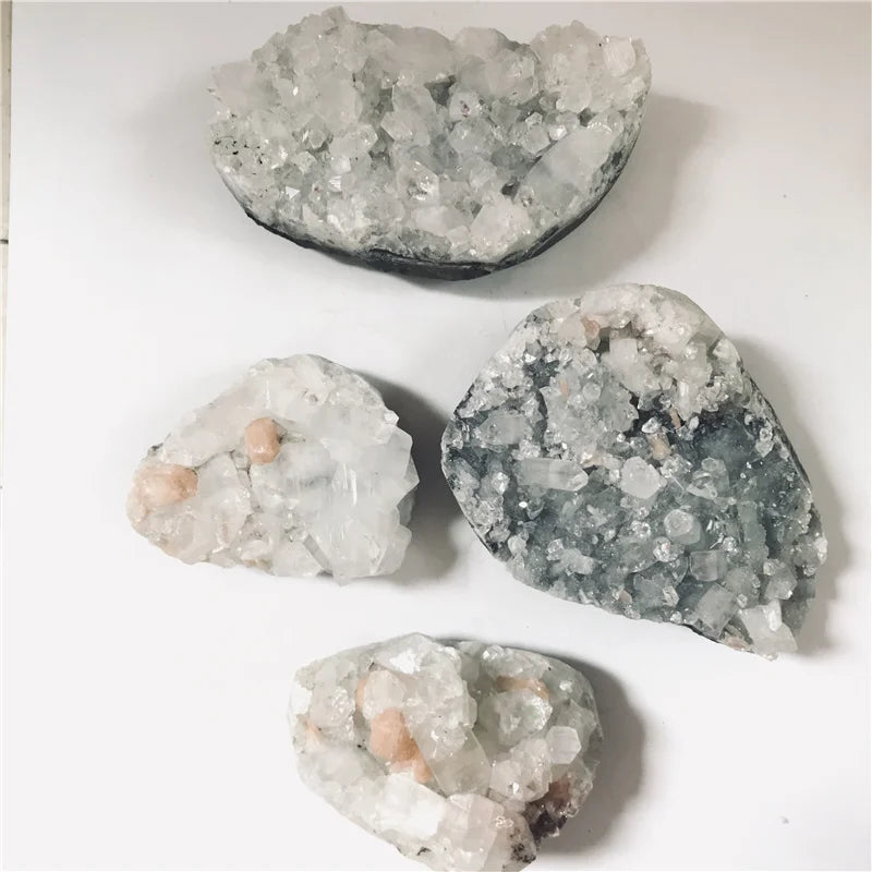Wholesale Natural clear Rough Raw Specimen Cluster Apophyllite Zeolite Specimens for Healing