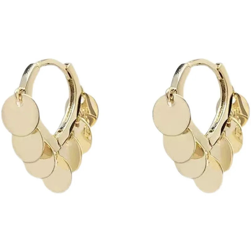Fashionable and Simple Alloy Tassel Women's Ear Buckle Earrings